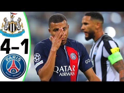 Newcastle vs PSG 4-1 - Goals and Highlights - 2023 🤯 SENSATION