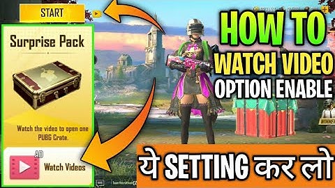 How To Enable Watch Video Option In Pubg Mobile Lite||How To Watch Video Option Enable In Pubg Lite