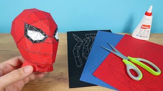 DIY Бумажная скульптура Человека Паука с Алиекспресс! 3D Пазлы из бумаги!