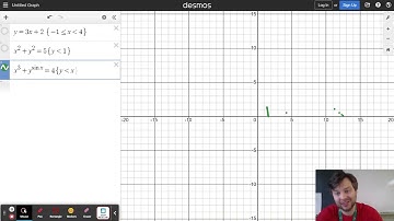 Restricting Domain and Range, Shading with Desmos