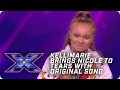 Kellimarie brings nicole to tears with empowering song  x factor the band  arena auditions