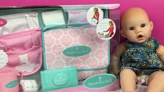 Madame Alexander Middleton Baby Diaper Bag Set with Changing