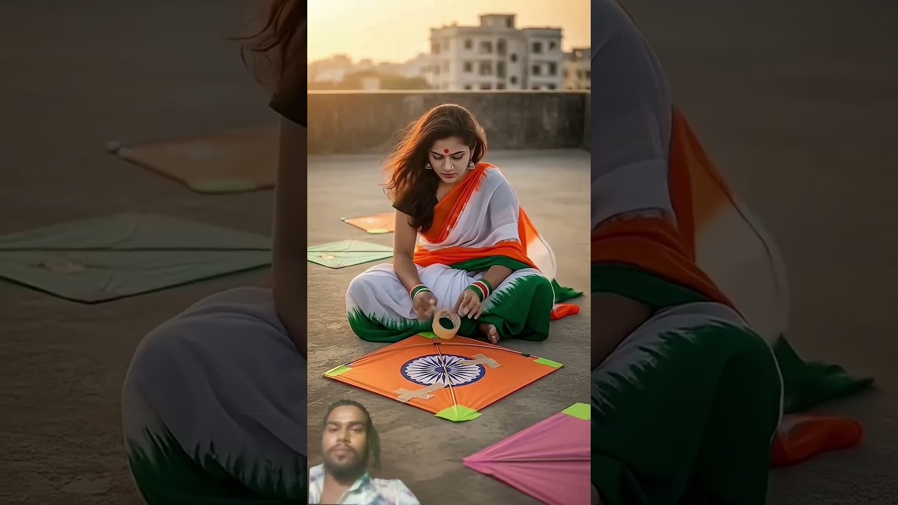 India vs Pakistan girl kite challenge #india #pakistan #ai #15august #viral #trending #shorts