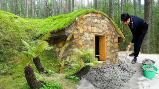 Step-by-Step Building a Stone Wine Cellar | Off-Grid Hobbit Life in a Handcrafted Wooden Cabin