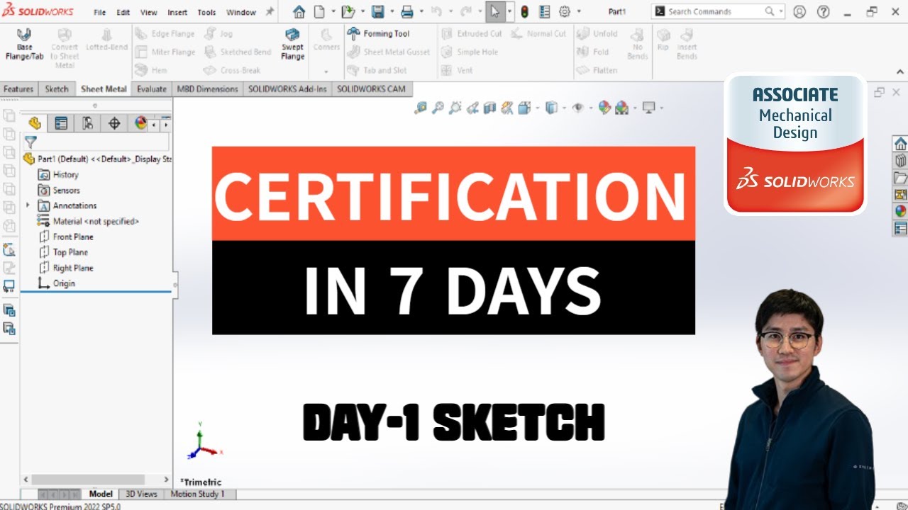 SolidWorks Basic Tutorial - Day-1 [Sketch] - YouTube