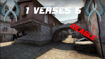 CSGO - EXO GETS 1V5 ACE CLUTCH + DEAGLE COLLAT+ ZEUS