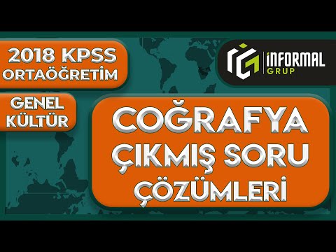 2018 KPSS ORTAÖĞRETİM Coğrafya Çıkmış Soru Çözümleri | TÜM SORULAR