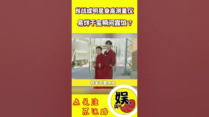 肖战成男星身高“检测器”，易烊千玺立马露馅，撒贝宁被无情碾压 #shorts #肖战 #王一博 #张艺兴 #易烊千玺 #撒贝宁 #魏大勋 #靳东 - 天天要闻