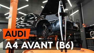 How to change a front shock strut on AUDI A4 B6 (8E5) [TUTORIAL AUTODOC]