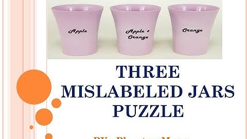 Interview puzzles with answers|Three mislabeled jars puzzle