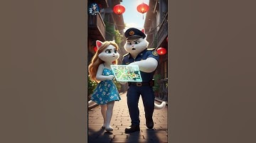 Mèo trắng Mimi bị cướp mất túi sách #cat #shorts #AI #meow #meo