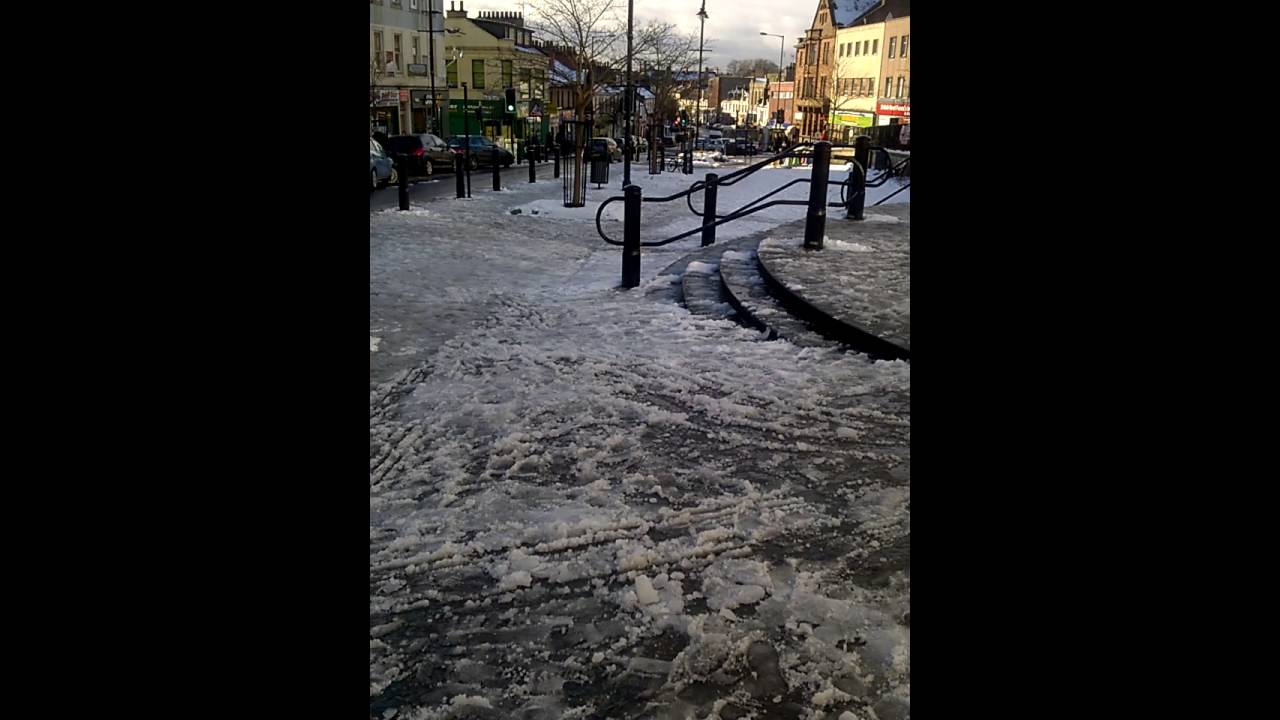 Airdrie Town Centre Footpath Winter 2014- 2015 (Jan 2015) Take 2