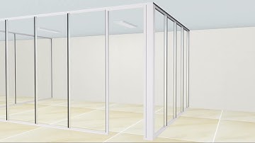 FlexSpace Pano Frameless Glass Partition Installation Video