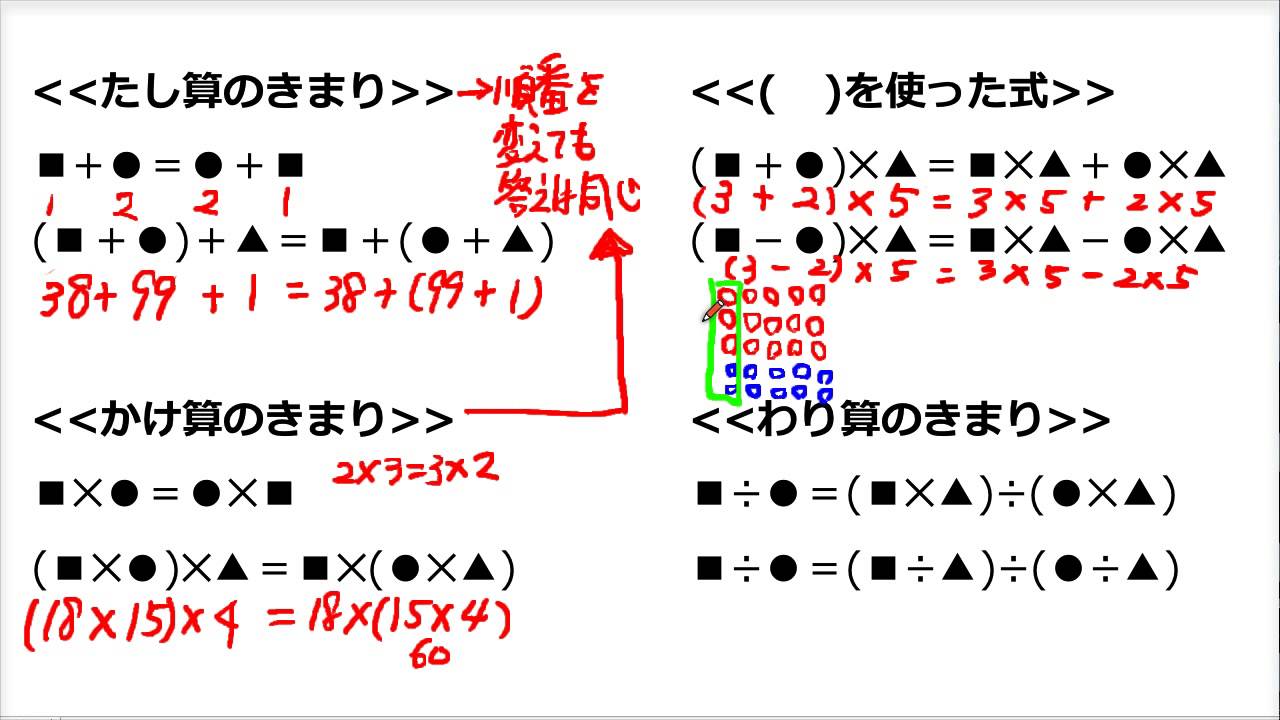 計算の工夫 教科書編 小学校 Youtube