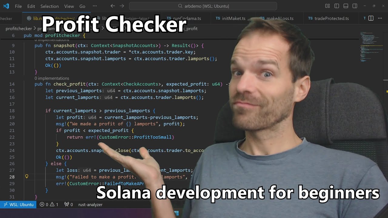 Building a Profit checker [Solana Tutorial] - Nov 19th '25