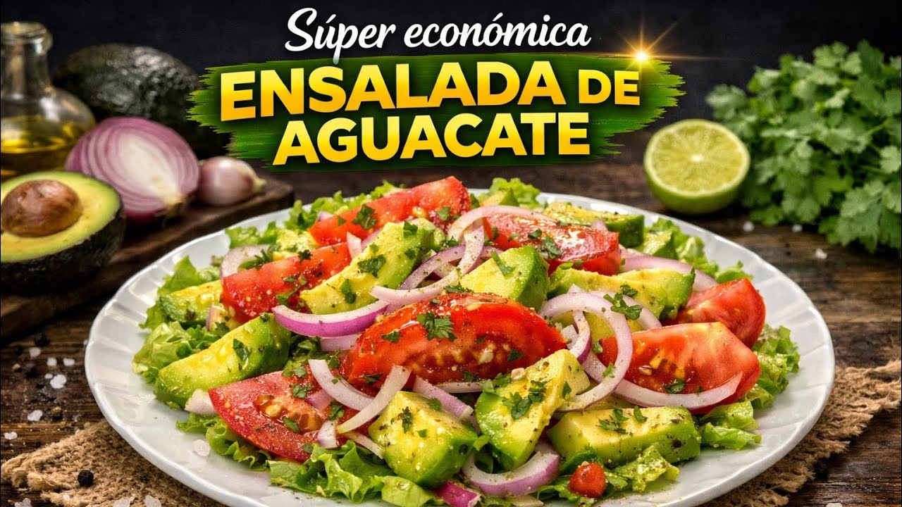🥑🥗 Súper Económica Ensalada de Aguacate