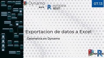 📊💡 Exporta Datos a Excel con Dynamo: Eficiencia y Precisión en tus Proyectos