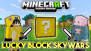 AŞIRI ÖZLEDİM BUNU!! | Minecraft PE LuckyBlock SkyWars