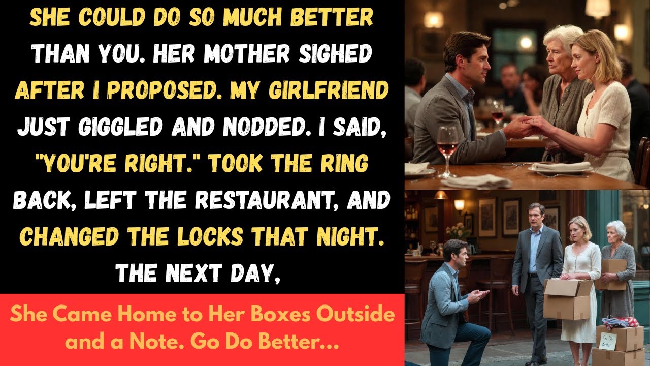 [ Full Story ] She Could Do So Much Better Than You. Her Mother Sighed After I Proposed...