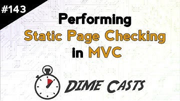 Performing Static Page Checking in MVC