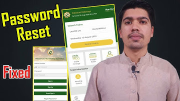How to Recover Pakistan Railway App Password without SMS