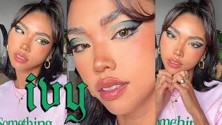 POISON IVY 🤑🌱 Emerald Green Makeup Look ft Graphic Liner!