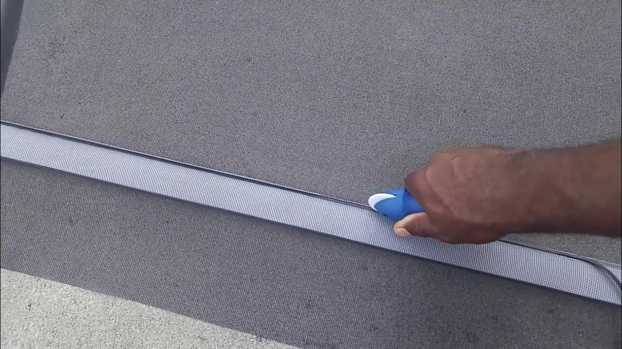 How to replace a patio door screen on a patio door DIYOneForAll YouTube