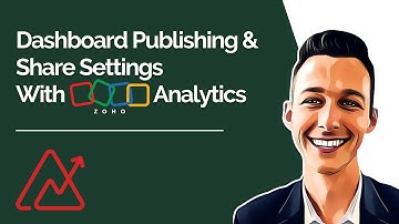 Zoho Analytics Dashboard Publishing And Share Settings