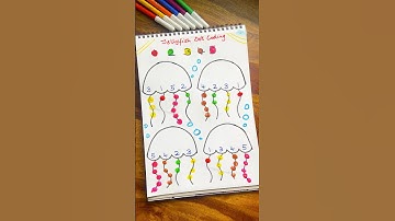 jellyfish color code🎨 #shorts #trending #shortsfeed #shortvideo #shortsviral #viral #painting #diy