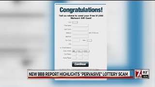 Lottery & sweepstakes scams especially pervasive, damaging says BBB report
