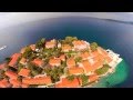 Montenegro Sveti Stefan Air video from a Quadrocopter with naza