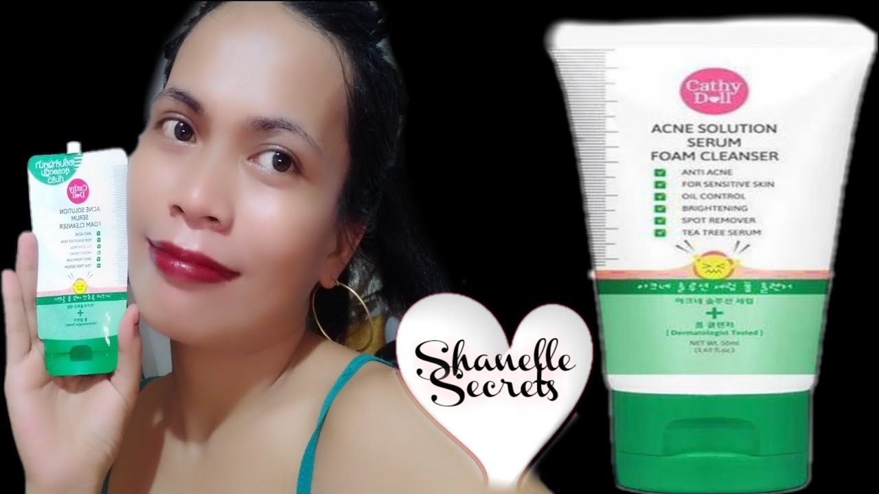 acne solution serum foam cleanser