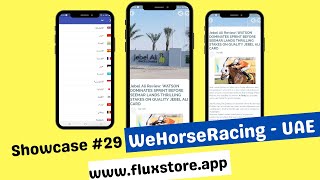 Showcase #29: WeHorseRacing - the First Horse Racing News App (FluxNews App) screenshot 2