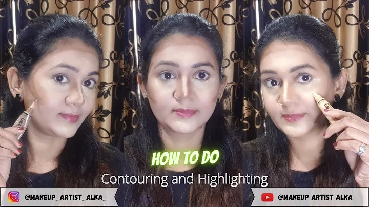 How to do : Contouring and Highlighting || Alka Khandelwal