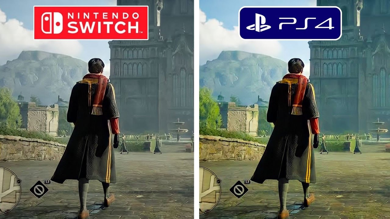 Hogwarts Legacy PS4 vs Nintendo Switch Graphics Comparison 