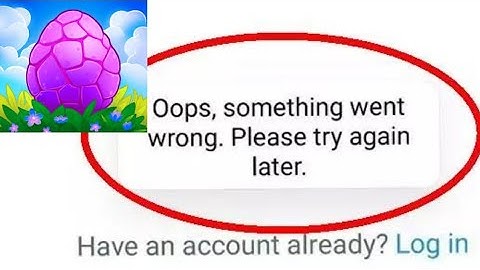 Fix Merge Dragons App Oops Something Went Wrong Error | Fix Merge Dragons went wrong error | FING 24
