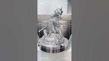 CNC machining - a dragon warrior!  #cncmachining #cncmachine #cnc #cnclathe #cncrouter #cncmilling