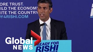 Former British finance minister Rishi Sunak makes pitch for party leadership, will tackle inflation