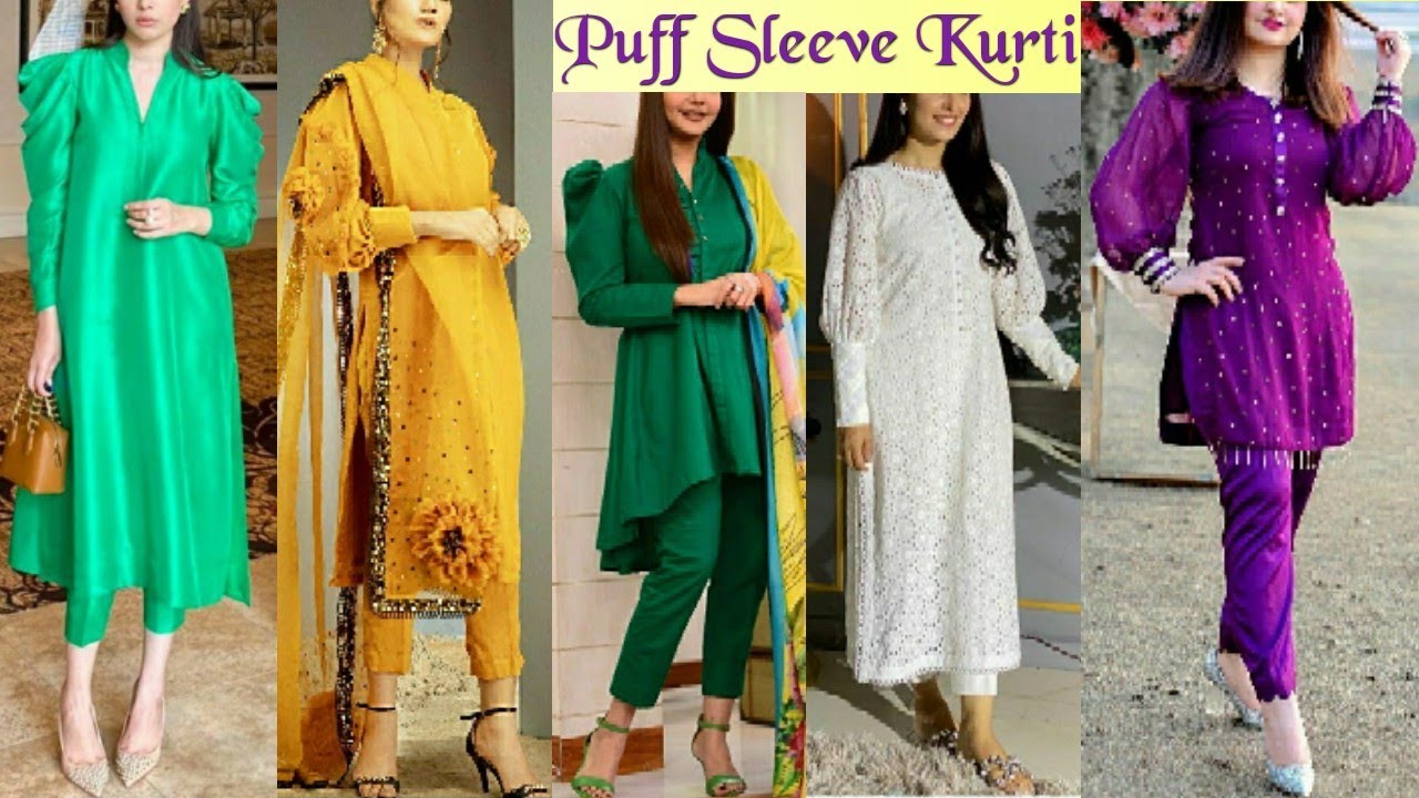 Latest and Unique Sleeves Design for Kurti Cutting and Stitching / New Puff  Sleeve Design 2021 - YouTube