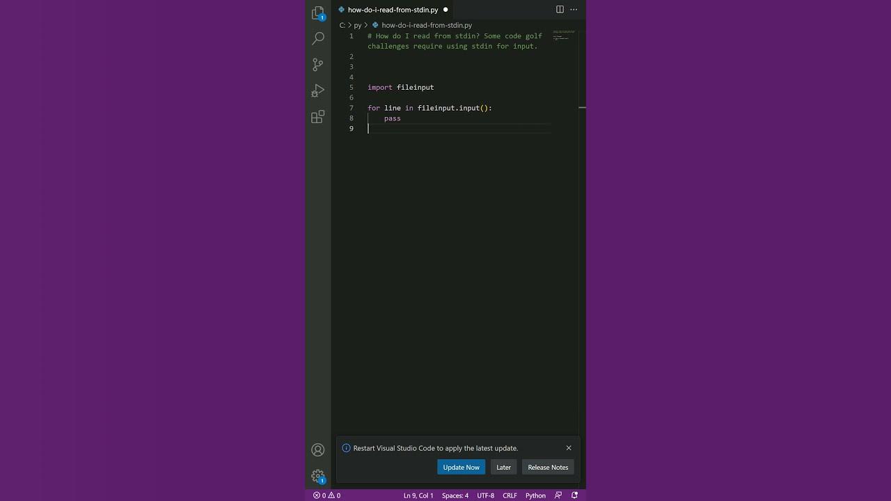 Python Stdin Read