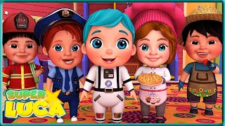 Collection Jobs and Career Song👮‍♀️👨‍🍳🍳 - baby song - Nursery Rhymes & Kids Songs | Super Luca #179 screenshot 5