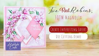 Build layers of interest in your cardmaking with the FOTM Magnolia range