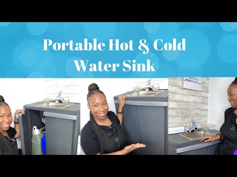 I Bought a Portable Hot & Cold Water Sink for my Treatment Room | How it Works & my Thoughts on it