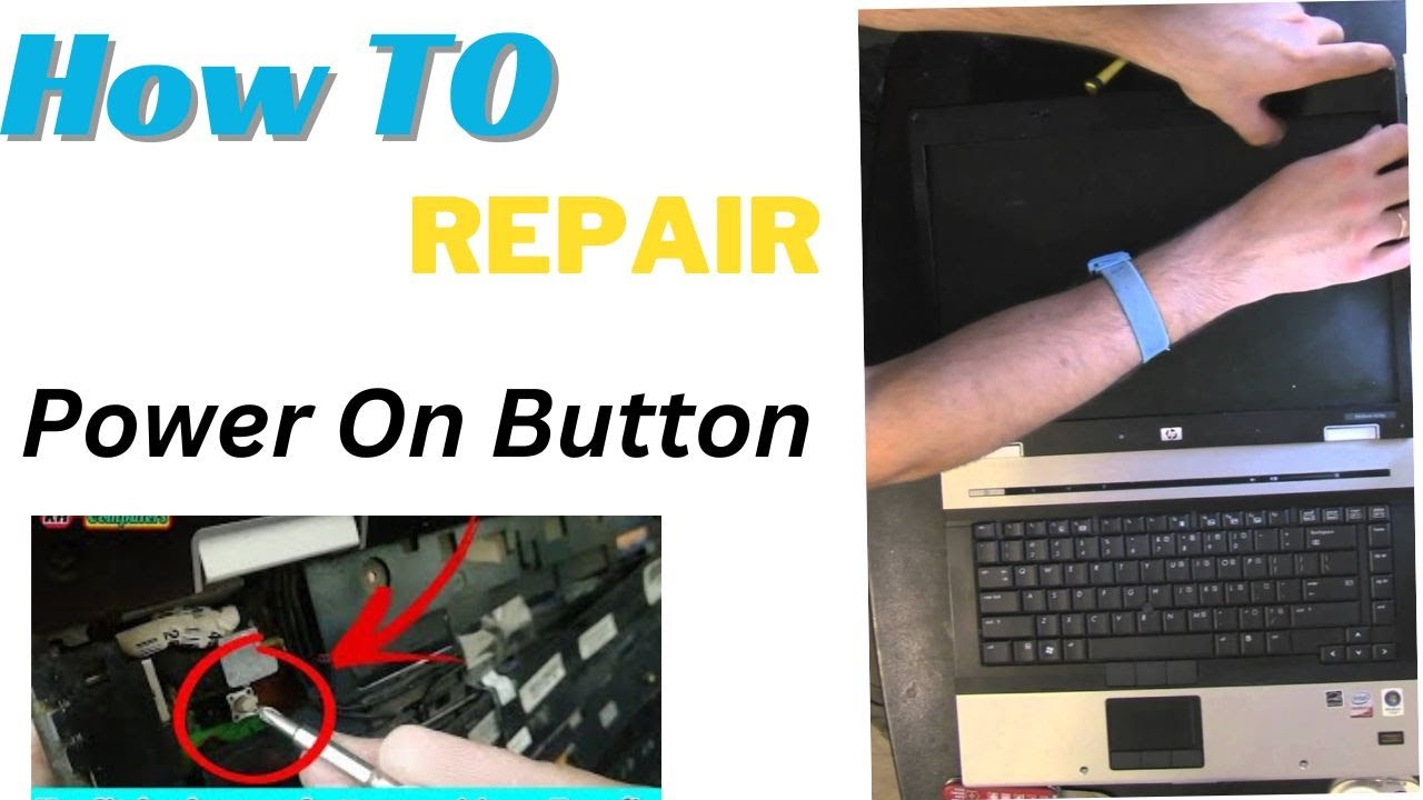 HP 8530P HOW TO REPAIR POWER ON OFF BUTTON - YouTube