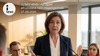 Új NAV-elnök: Az ügyek elhúzódása nem megengedhető