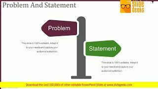 Problem And Statement Ppt Powerpoint Presentation Slide Download