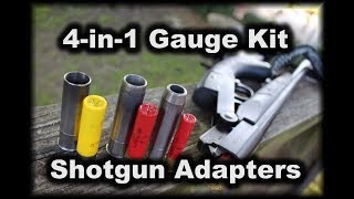 4in1 Gauge Kit Shotgun adapters