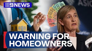 Financial Watchdog Asic Warns Homeowners Over Offset Account 9 News Australia