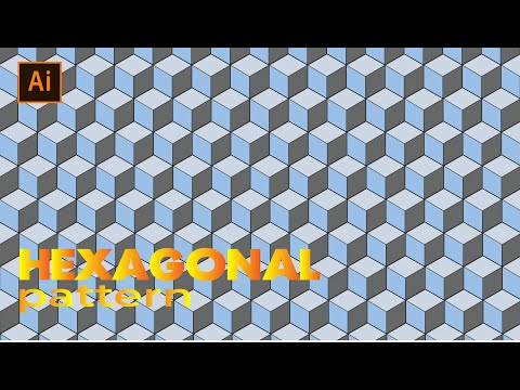 How to create geometric shape pattern/Adobe illustrator /hexagonal pattern /tutorial