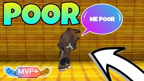 Pretending To Be Poor Remake in SkyBlock Blockman go